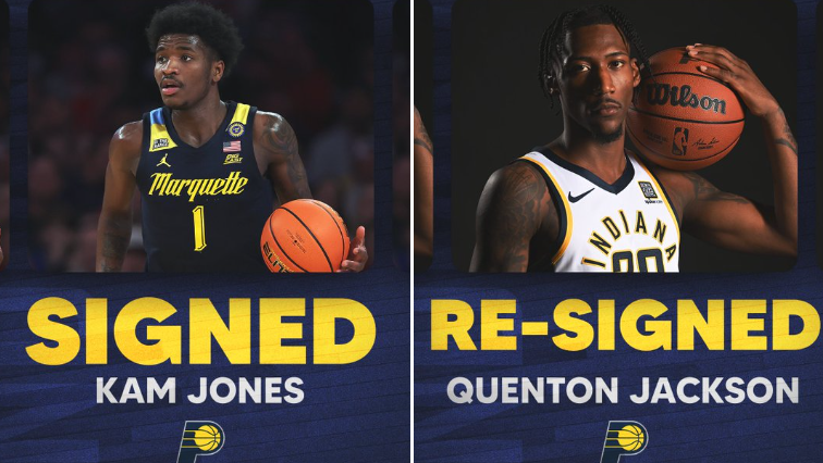 步行者官宣签约38号秀卡姆·琼斯，并与昆顿·杰克逊续签双向合同